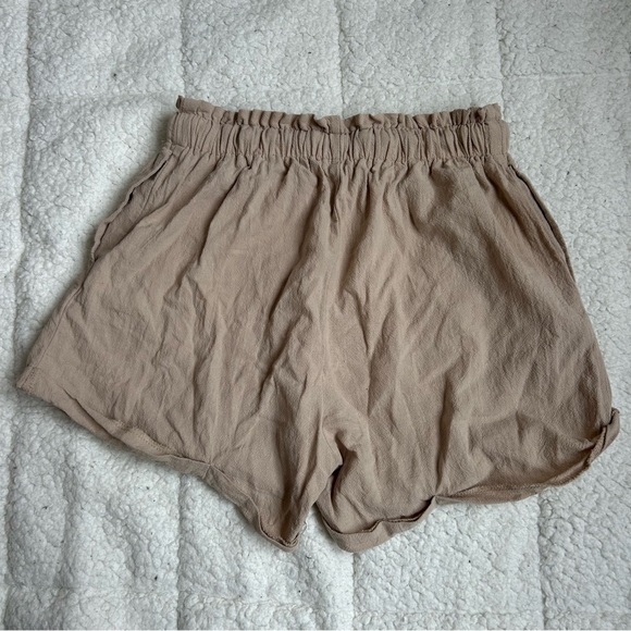 SHEIN Tan High Waist Shorts with Elastic Waistband - Picture 6 of 13